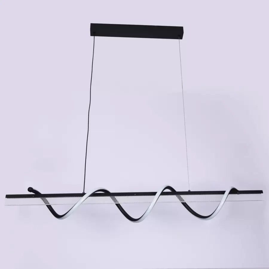 Jeremy 94W Dimmable LED Chandelier with Remote Control Black