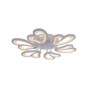 LED Chandelier with Remote Control BLOSSOM, 72W, 6 Petals, Cold/Warm/Neutral Light, Dimmable, White