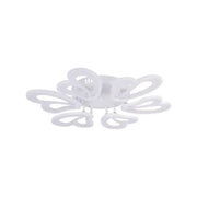 LED Chandelier with Remote Control BLOSSOM, 72W, 6 Petals, Cold/Warm/Neutral Light, Dimmable, White