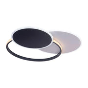 LED Chandelier with Remote Control Mensa, 144W, White with Black, Acrylic, Dimmable