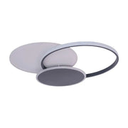 LED Chandelier with Remote Control Mensa, 144W, White with Black, Acrylic, Dimmable