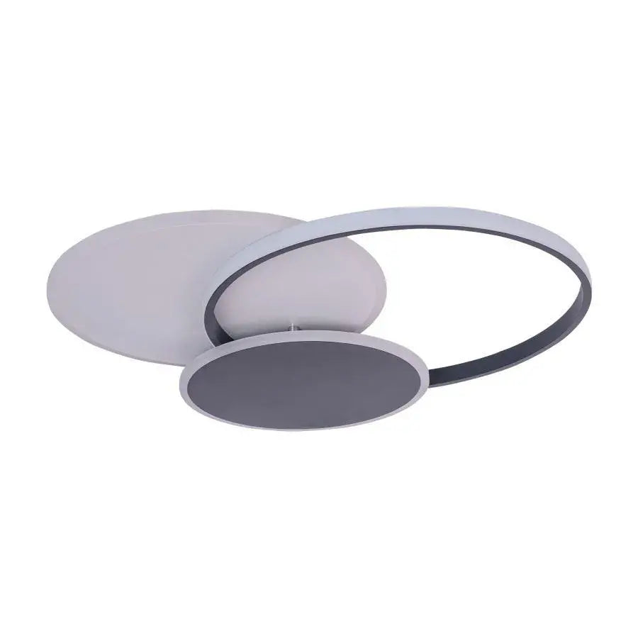 LED Chandelier with Remote Control Mensa, 144W, White with Black, Acrylic, Dimmable