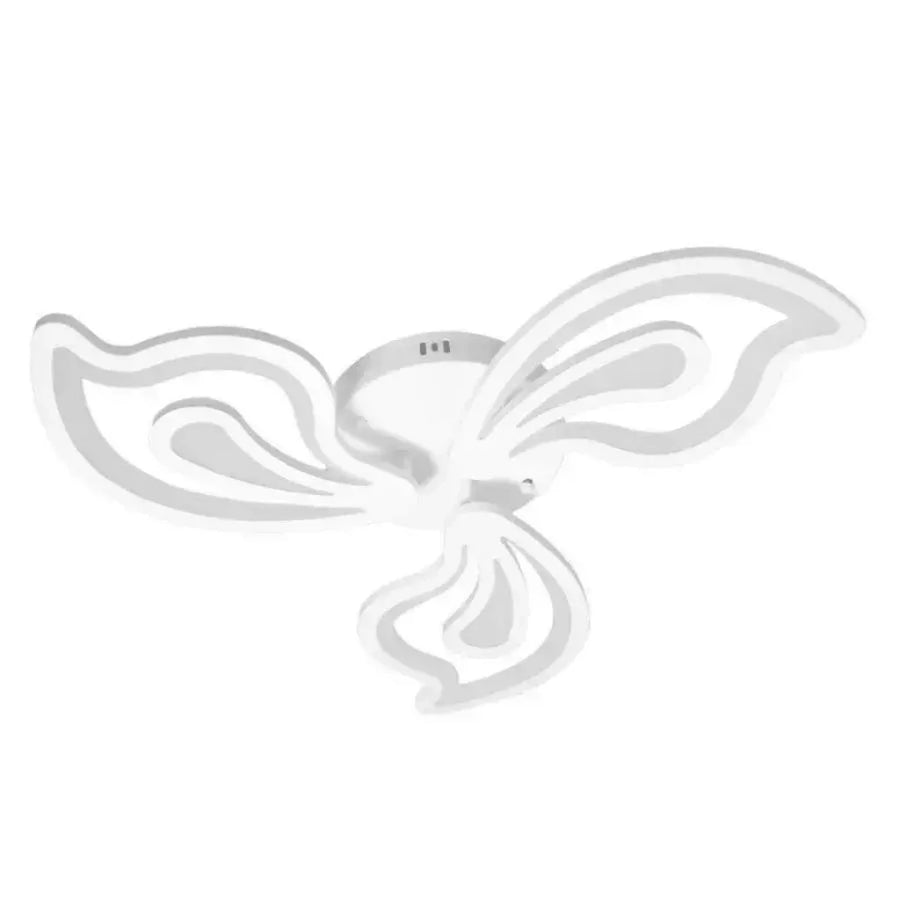 LED Chandelier with Remote Control GLORIOSA, 68W, 3 Petals, Cold/Warm/Neutral Light, Dimmable, White 