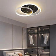 LED Chandelier with Remote Control Odessa 132W Dimmable Black White