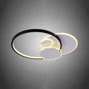 LED Chandelier with Remote Control Odina 96W Dimmable Black White