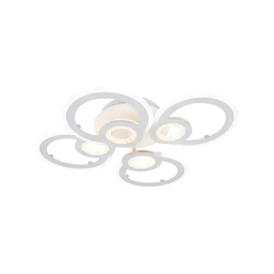 LED chandelier with remote control KADE, 72W, 4 Circles, Cold/Warm/Neutral light, Dimmable, White
