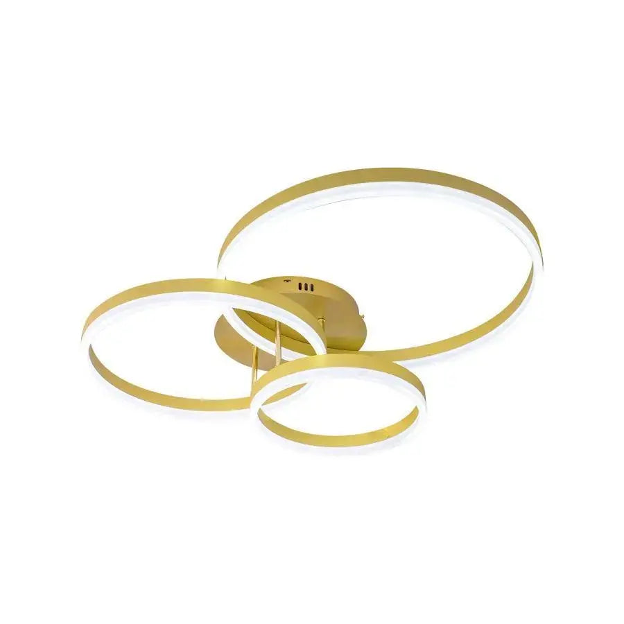 Orion LED Chandelier with Remote Control, 200W, Dimmable, Gold, Acrylic