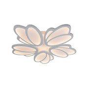 LED Chandelier with Remote Control TULIP, 73W, 5 Petals, Cold/Warm/Neutral Light, Dimmable, White 
