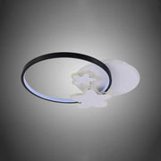 LED Chandelier with Remote Control Sandrina 106W Black White