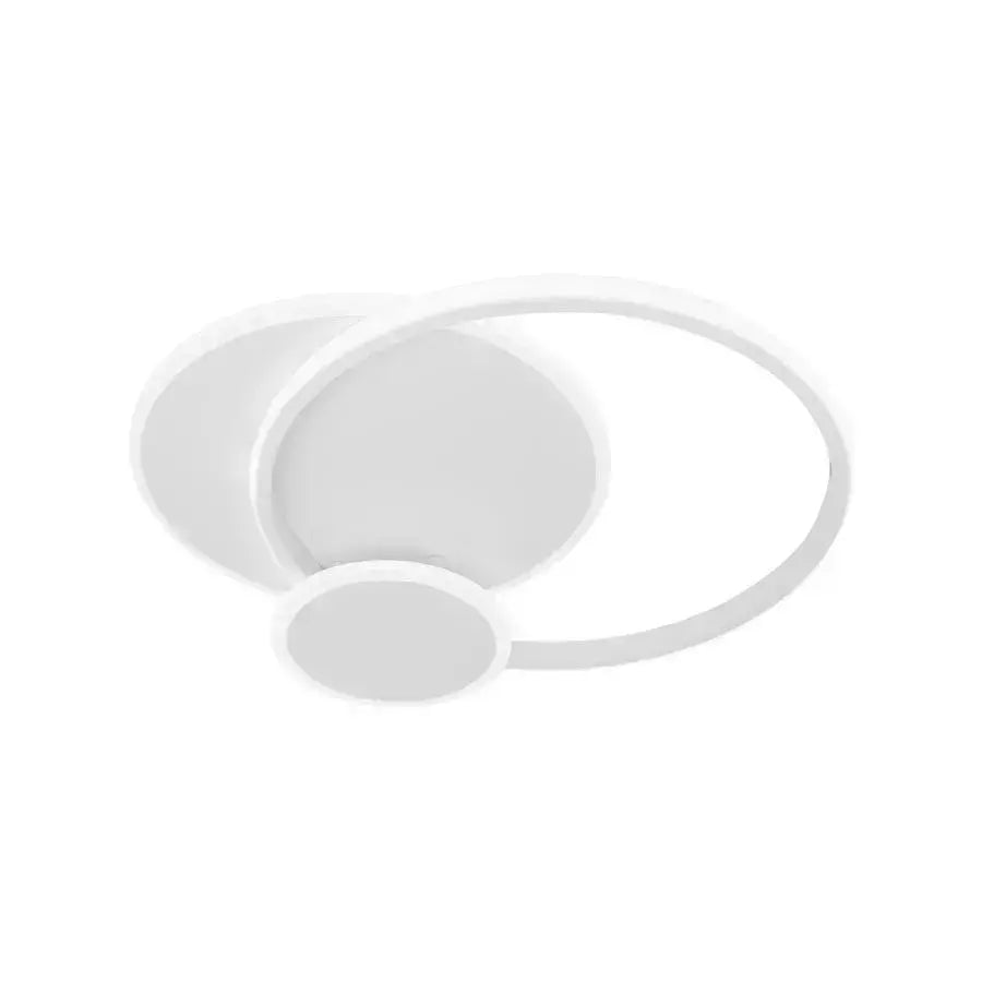 Silvian LED Chandelier with Remote Control with 3 Circles 58W Cold/Warm/Neutral Light Dimmable White
