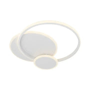 Silvian LED Chandelier with Remote Control with 3 Circles 58W Cold/Warm/Neutral Light Dimmable White