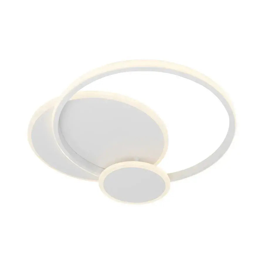 Silvian LED Chandelier with Remote Control with 3 Circles 58W Cold/Warm/Neutral Light Dimmable White