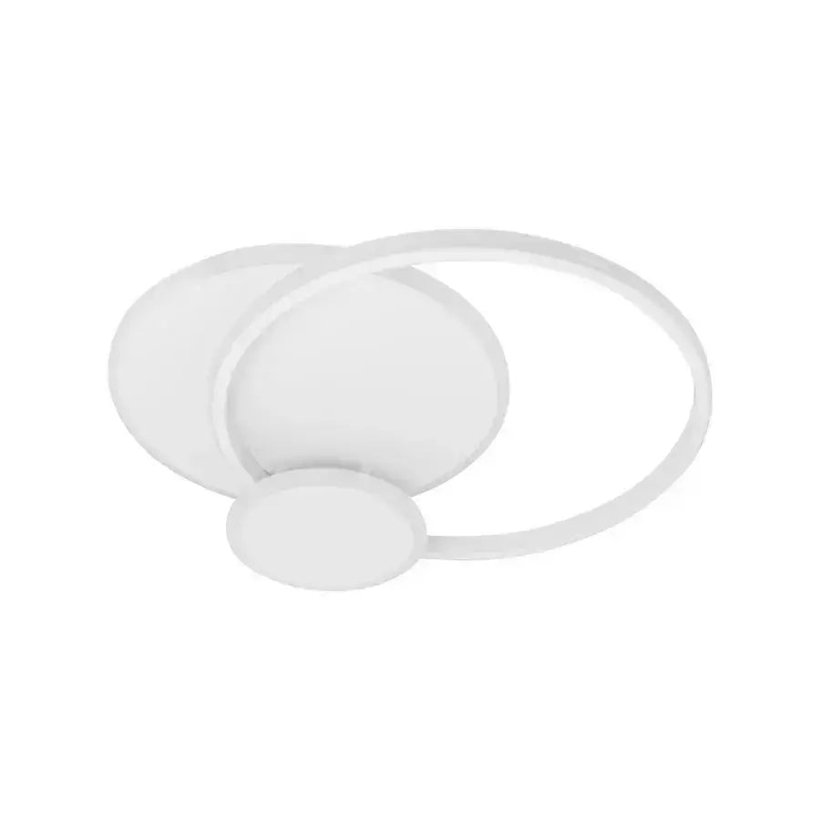 Silvian LED Chandelier with Remote Control with 3 Circles 58W Cold/Warm/Neutral Light Dimmable White