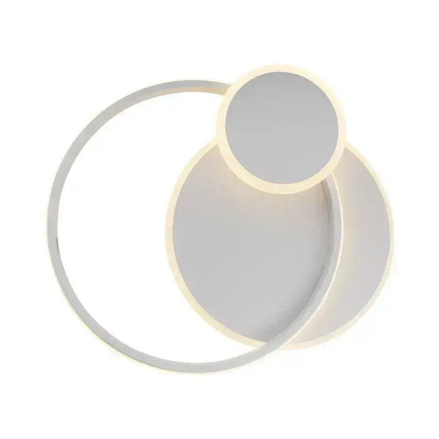 Silvian LED Chandelier with Remote Control with 3 Circles 58W Cold/Warm/Neutral Light Dimmable White