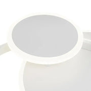 Silvian LED Chandelier with Remote Control with 3 Circles 58W Cold/Warm/Neutral Light Dimmable White