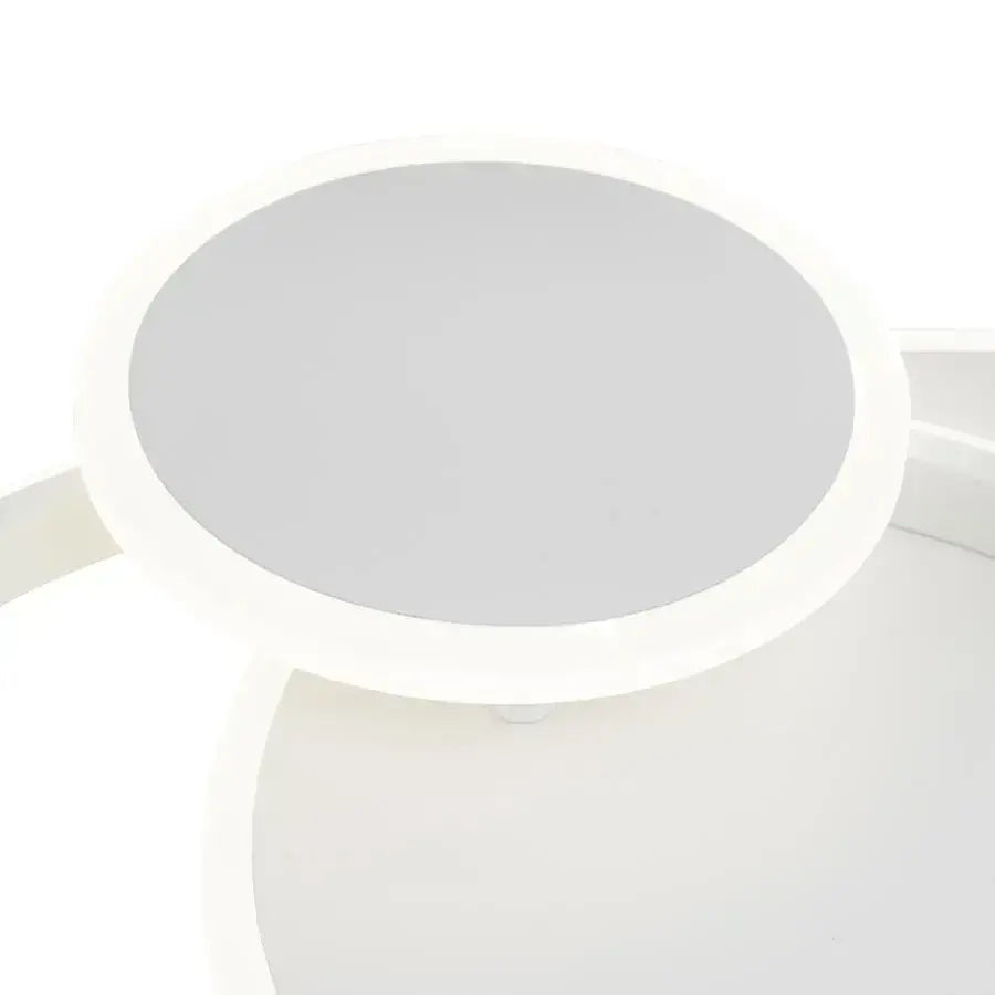 Silvian LED Chandelier with Remote Control with 3 Circles 58W Cold/Warm/Neutral Light Dimmable White