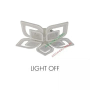 LED chandelier with Dalia remote control, 170W, 5 petals, cold/hot/neutral light, unstable, white