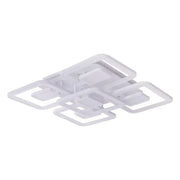 LED lust with remote control, felix, 5 squares, 107W, cold/hot/neutral light, unstable, white