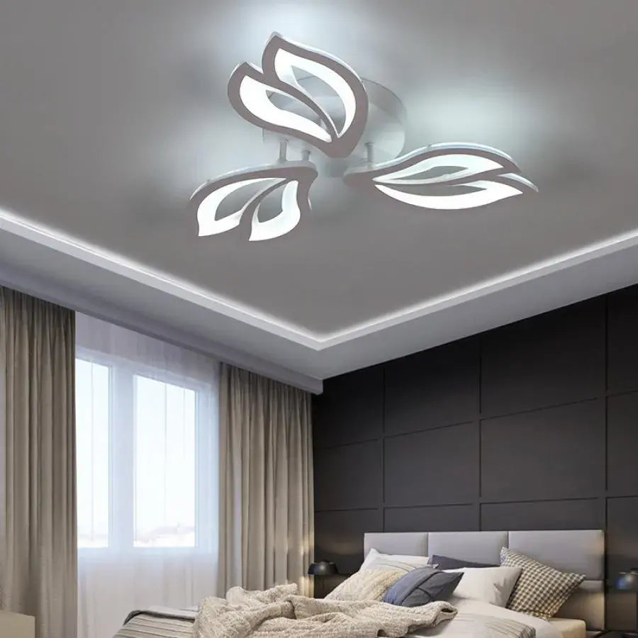LED Chandelier with Remote Control LILY 3 Elements Cold/Warm/Neutral Light 44W Dimmable White 
