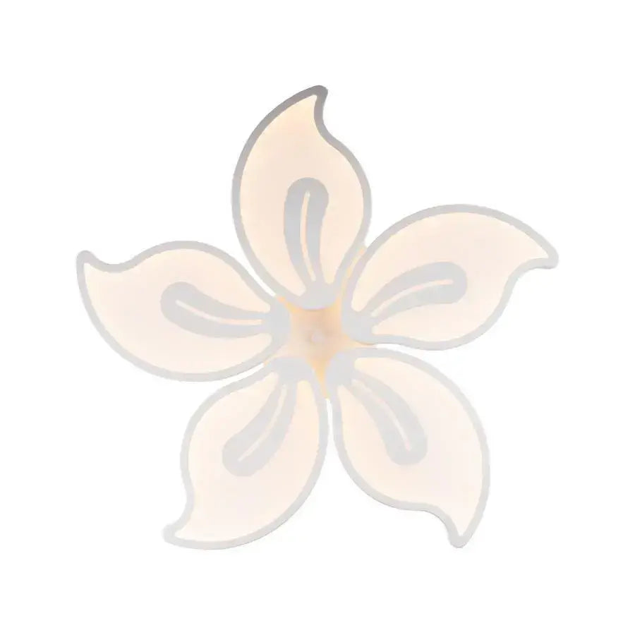 LED Chandelier with Remote Control JASMINE 73W 5 Petals Cold/Warm/Neutral Light Dimmable White