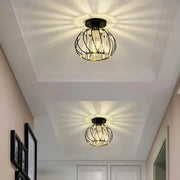 Monica Chandelier 1XE27, Black, Metal and Glass