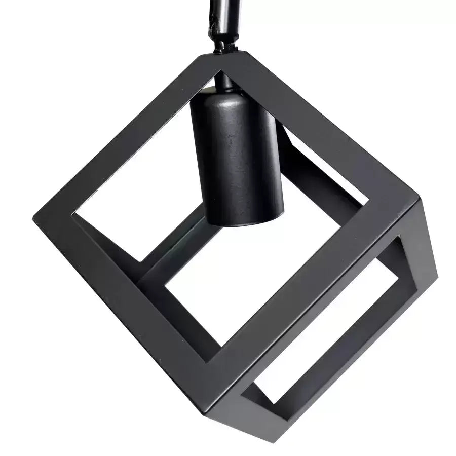 Chandelier FORMA CUB -STRUKTUR Trio, 3xE27, Black, Metal 