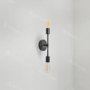 Sindi Chandelier 2*E27, Metal, Black