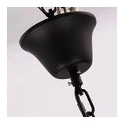 Rustic Cord Chandelier 6x E27 Circular Hanging Rope