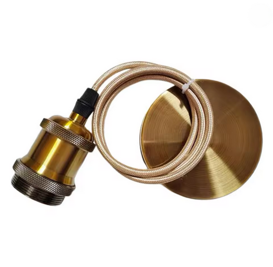 Antique Socket, 1*E27, Metal, Bronze