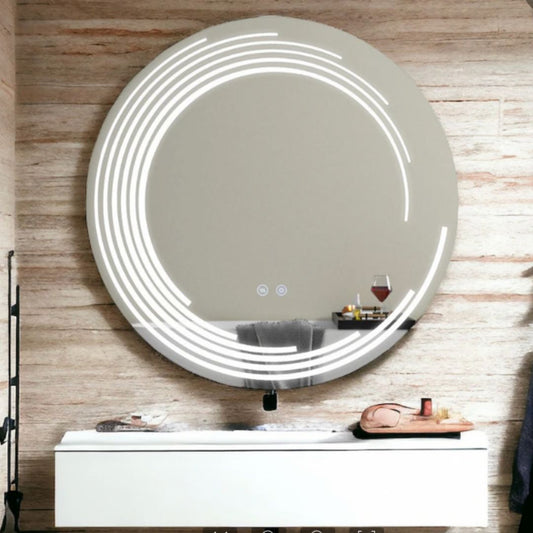 Mirror LED Round 60cm Lira Verità Touch system Dimable Defrition