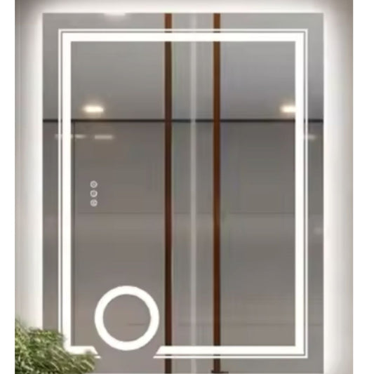 Mirror LED rectangular 60x80cm Magia Canto Touch System Dimable Defrition