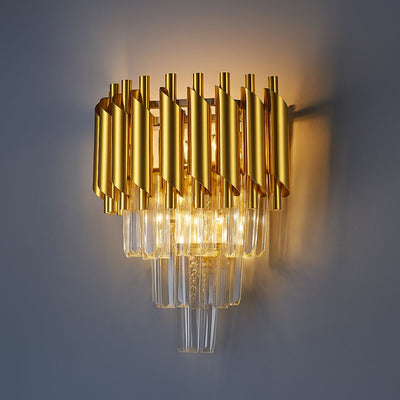 VERSAILLES Piccolo Crystal Chandelier Light, 2xE14, Gold