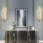 LED Wall Lamp Pena 65cm White Gold