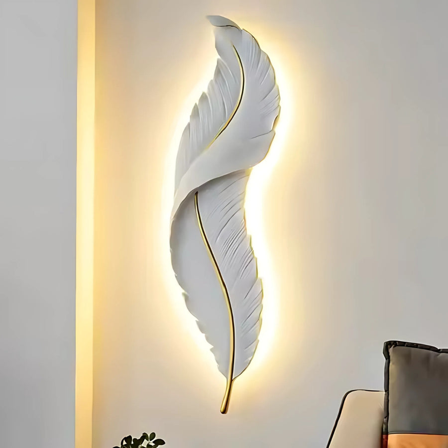 LED Wall Lamp Pena 85CM White Gold