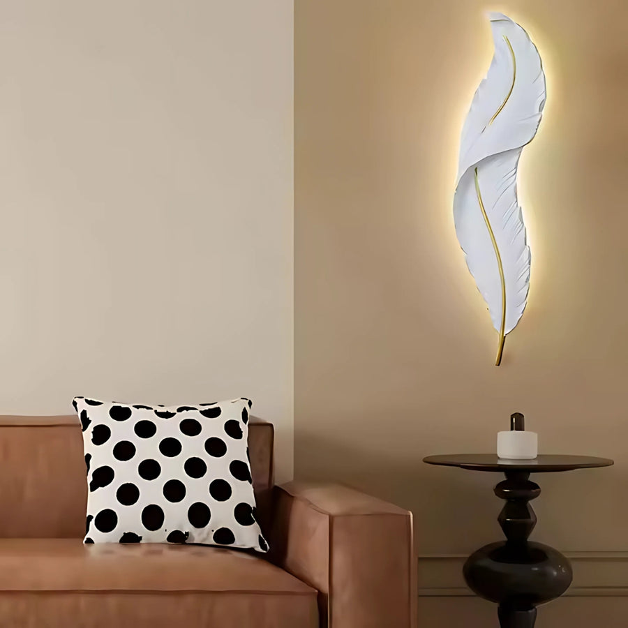 LED Wall Lamp Pena 85CM White Gold