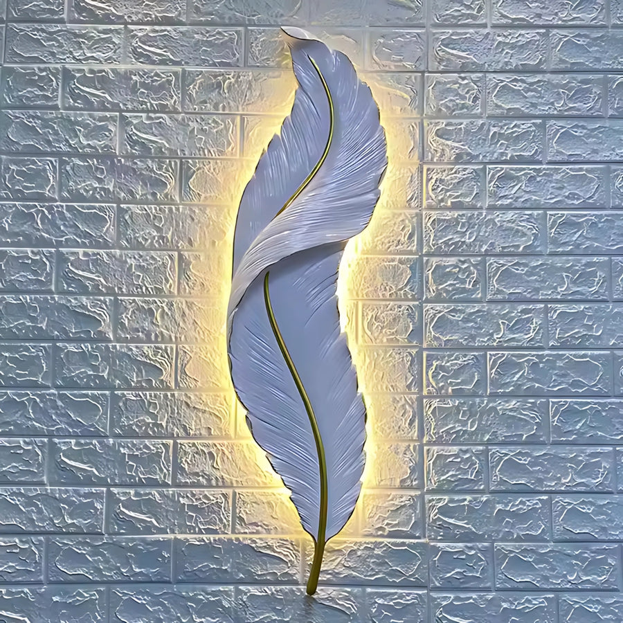 LED Wall Lamp Pena 85CM White Gold