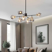 Jermija Chandelier 8x E27 Gold Black 