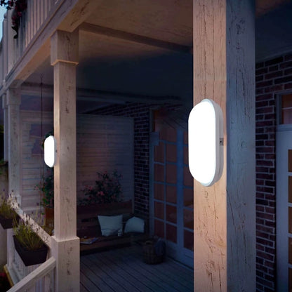 Outdoor LED wall light, 12W, IP65, White, Warm Light 3000K, Metal