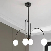 Torino Chandelier, 5*E27, Black, Metal