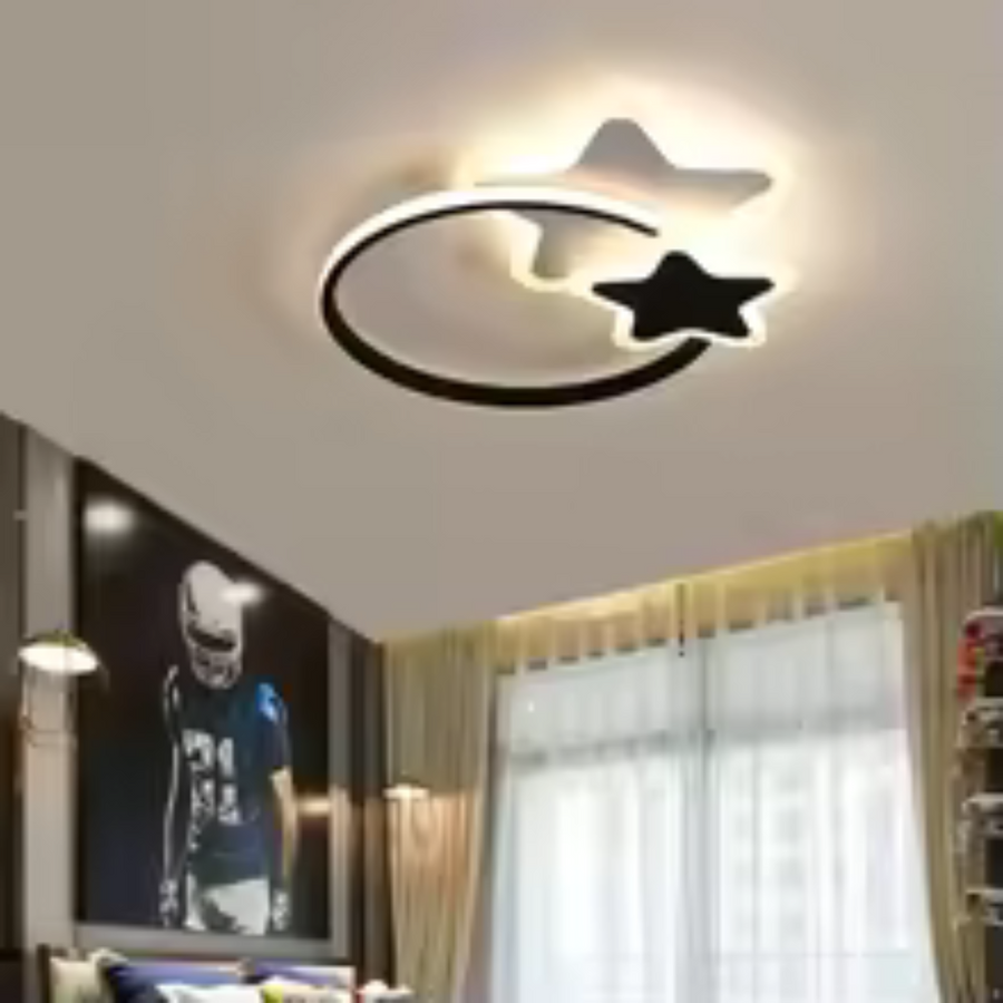LED Chandelier with Remote Control Sandrina 106W Black White