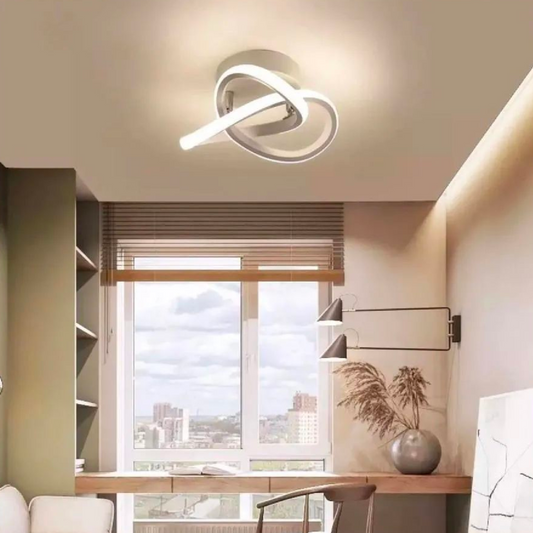 VERTEX Infinitum LED Chandelier, 42W, 2 Circles, Cold/Warm/Neutral Light, White