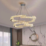 Crystal LED Chandelier with Remote Control Latifah 118W Silver
