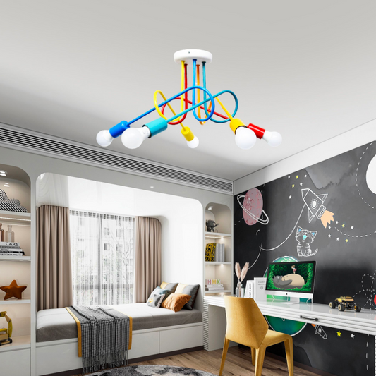 Angiolo 5XE27 Multicolor chandelier