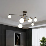 Faustino chandelier, 6x G9, metal, black