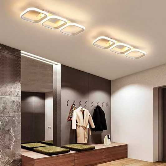 LED LED VERTEX GRECO, parallel squares, 24W, 3 squares cold/hot/neutral, white