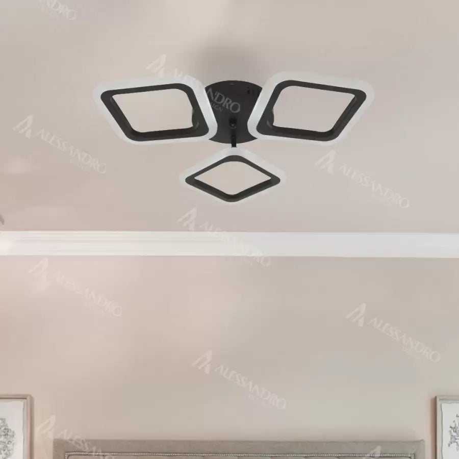 LED LED Pulsaris, 32W, acrylic, black, 4000k, IP.20