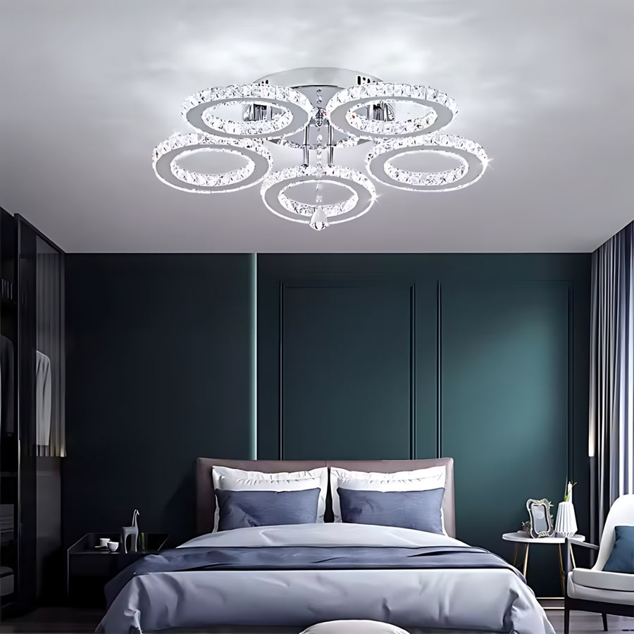 LED Chandelier with Remote Control and Anubis Crystal 61W