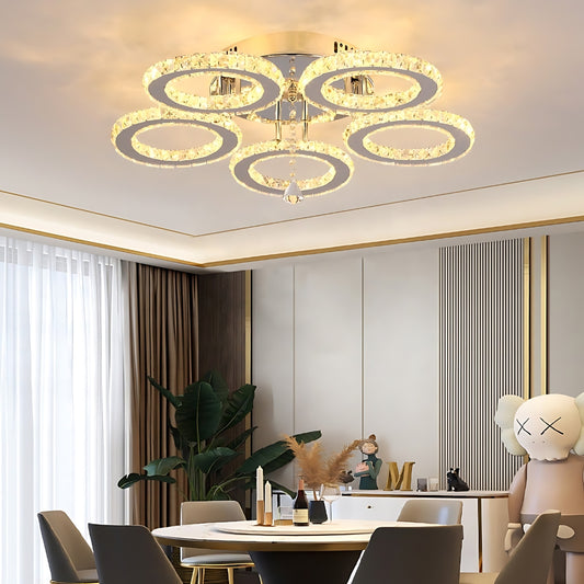LED Chandelier with Remote Control and Anubis Crystal 61W