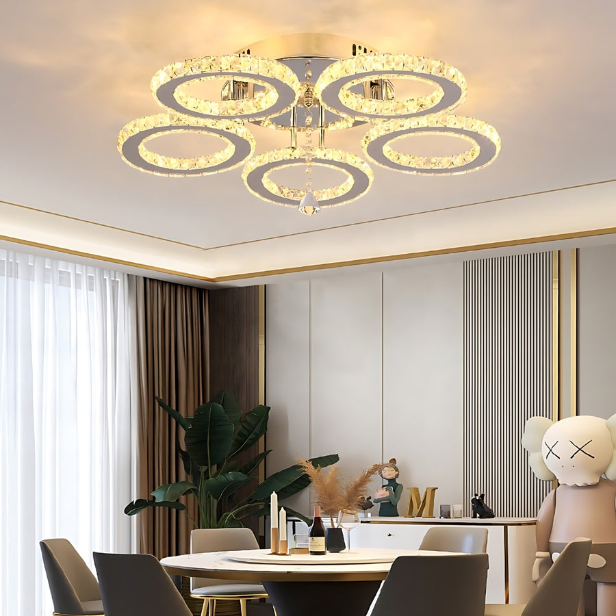 LED Chandelier with Remote Control and Anubis Crystal 61W