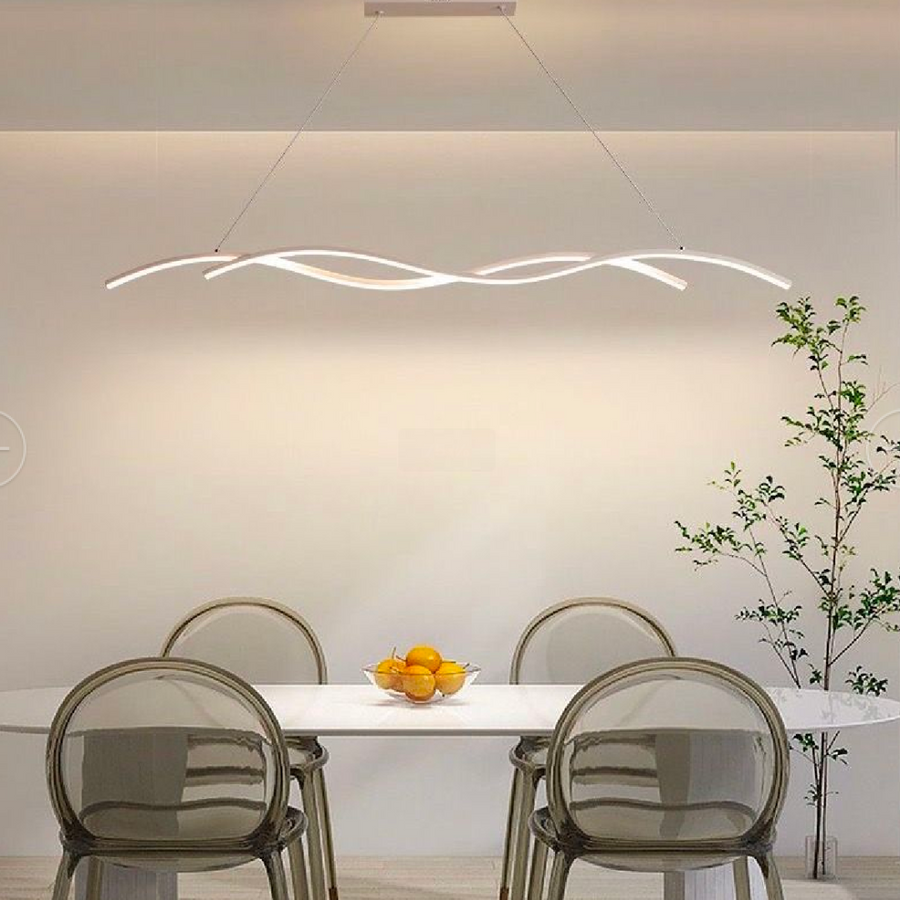 LED chandelier with Jelena remote control, 35W, cold/hot/neutral light, unstable, white